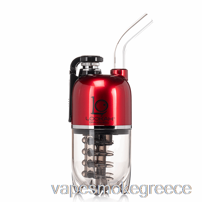 Vape Greece Lookah Dragon Egg E-rig Vapor Kit κόκκινο